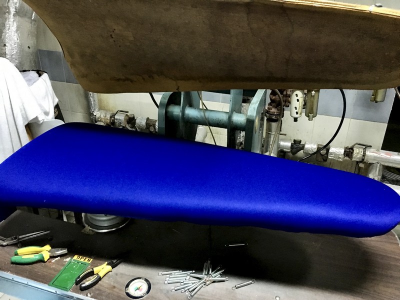ผ้าหุ้มชุดเพรสรองรีด ( Press padding ), ผ้าหุ้มโต๊ะแว็คคัม , ผ้ารองโต๊ะรีด